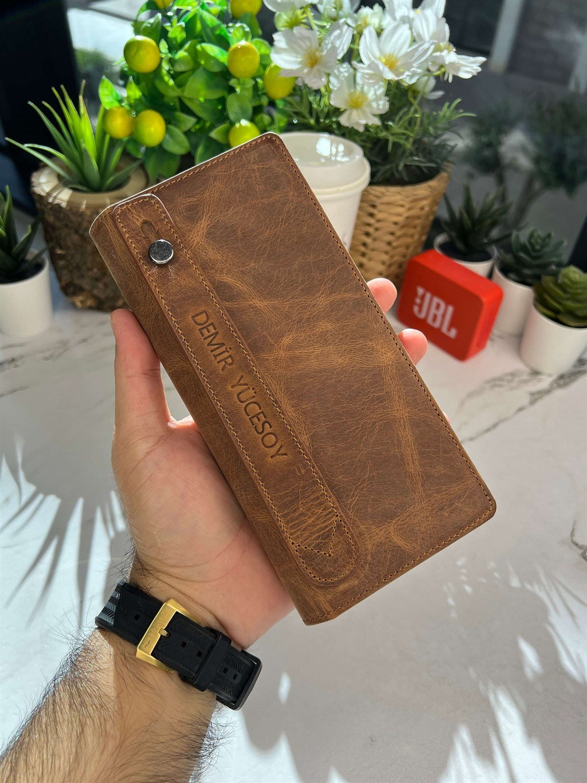 Premium LEATHER LONG WALLET FOR MEN ( ORIGNAL LEATHER )