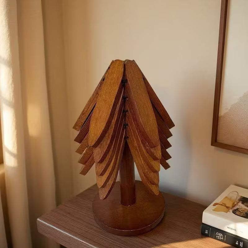 WOODEN TREE POT HOLDER