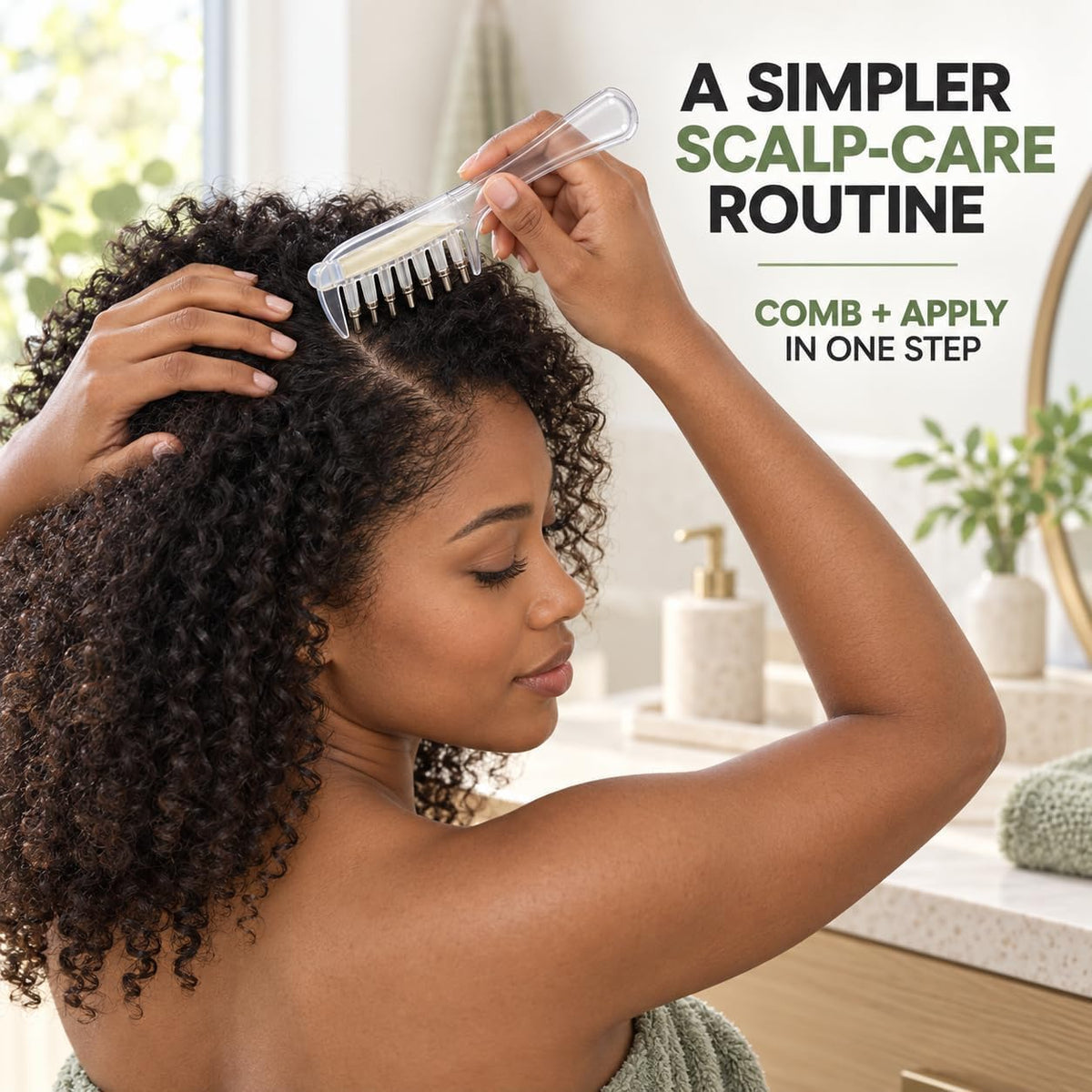 Scalp Oil Dispenser Comb