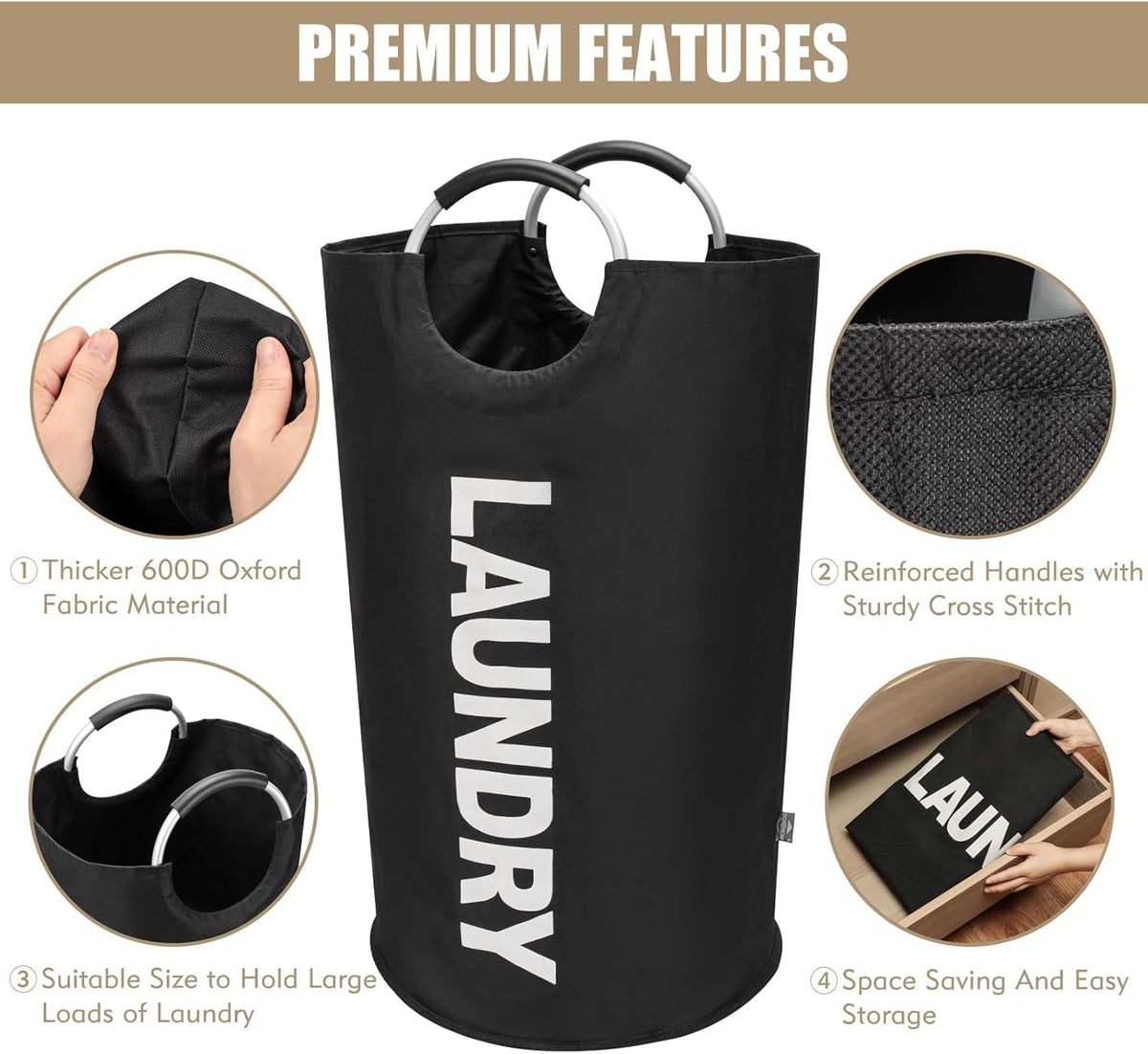 Foldable Laundry Basket for Clothes