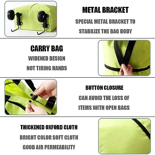 Foldable Rolling Shopping Bag