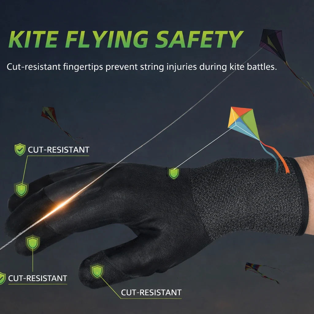 Anti-Cut | Hand Safety Kite Flying Gloves (Pair) | Mobile adaptive