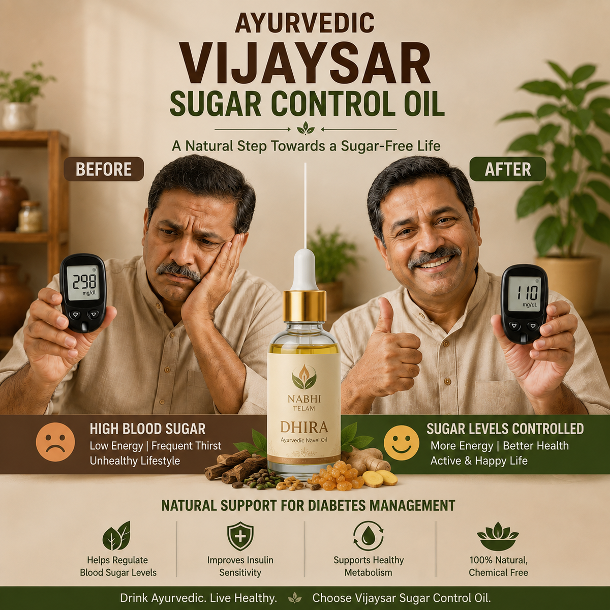 Ayurvedic Sugar Control Nabhi Navel Oil