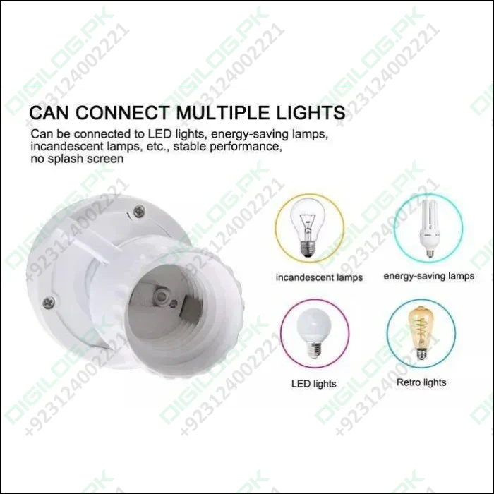 360 Degree Pir Induction Motion Sensor Blub Holder