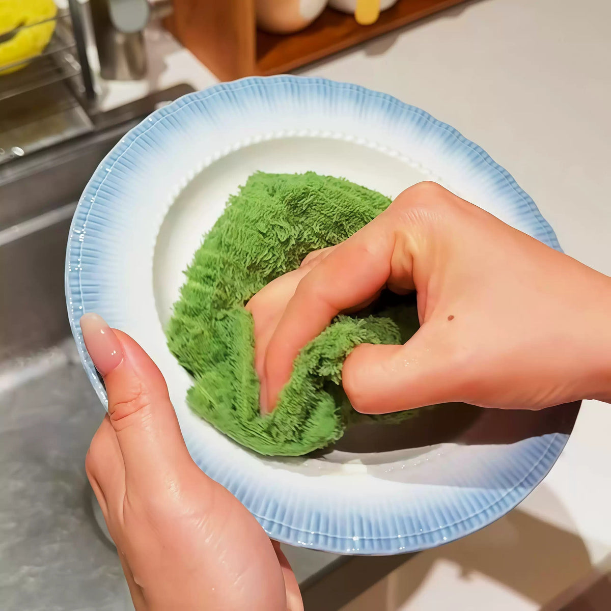 Anti-Bacterial Reusable Kitchen Cleaning Cloth Roll