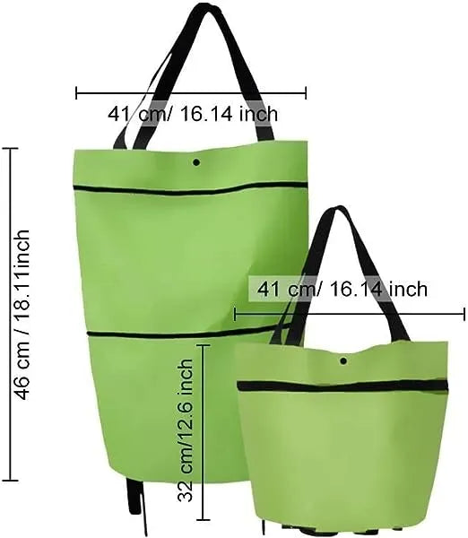 Foldable Rolling Shopping Bag