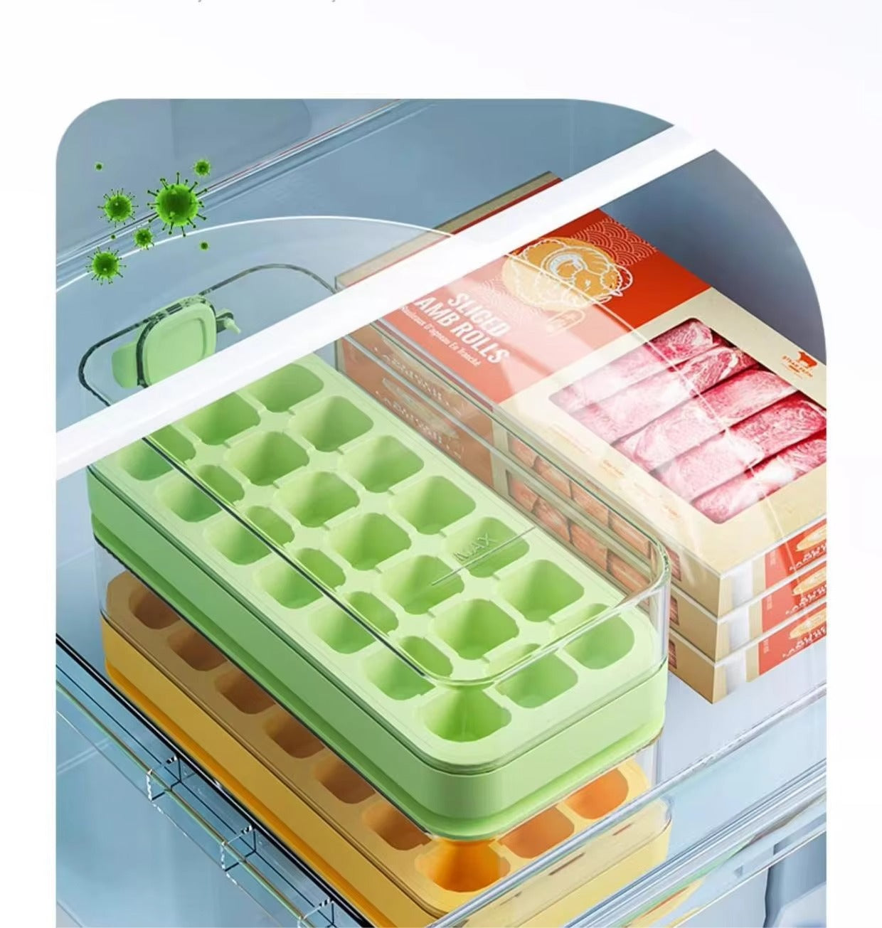 2 in 1 Ice Cube Tray Water Bottle