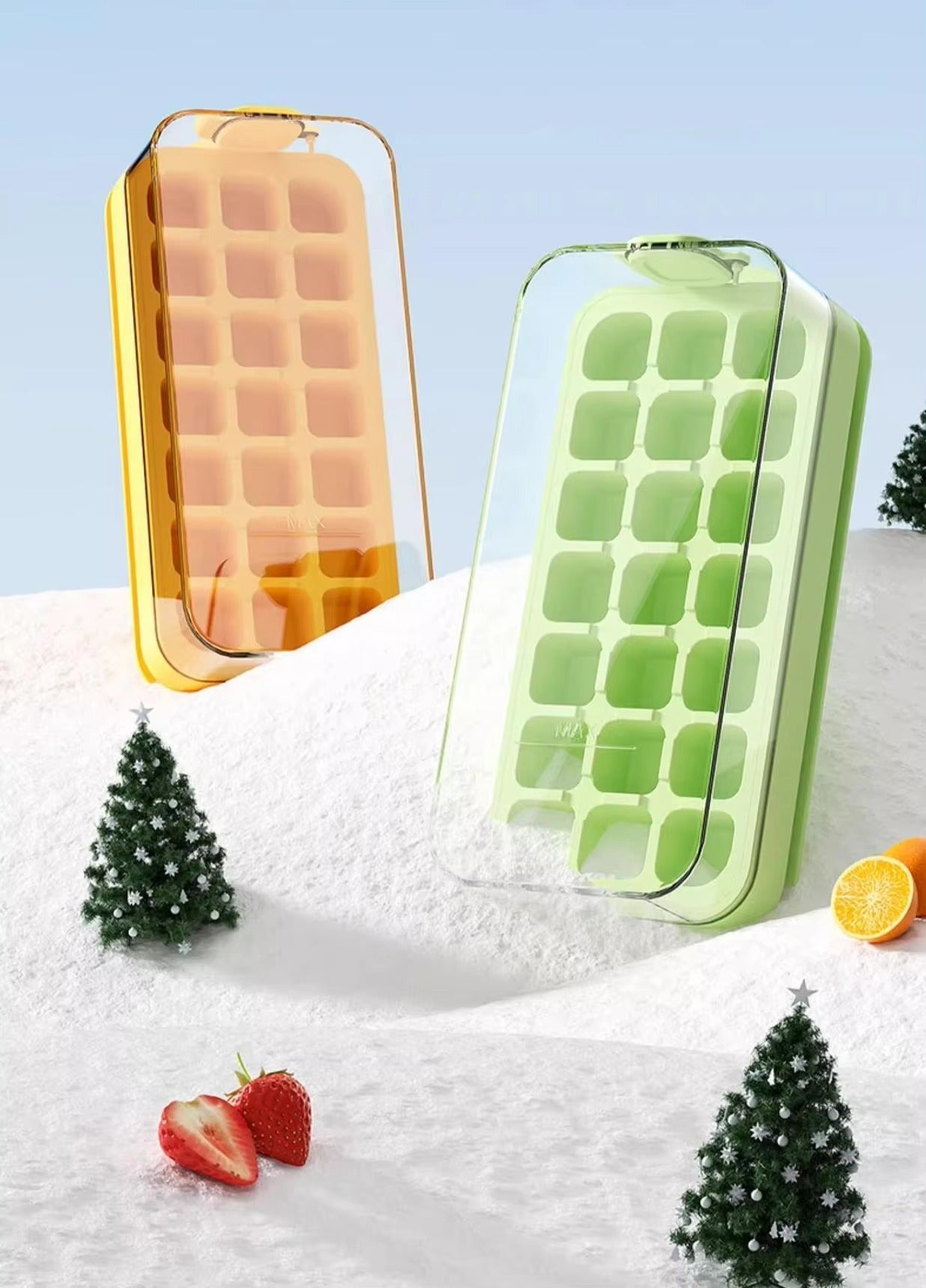 2 in 1 Ice Cube Tray Water Bottle