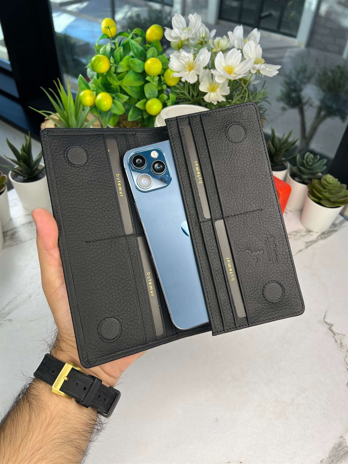 Premium LEATHER LONG WALLET FOR MEN ( ORIGNAL LEATHER )