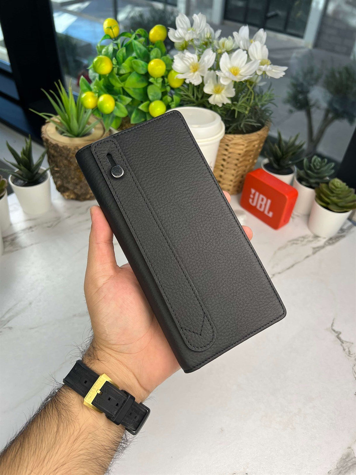 Premium LEATHER LONG WALLET FOR MEN ( ORIGNAL LEATHER )