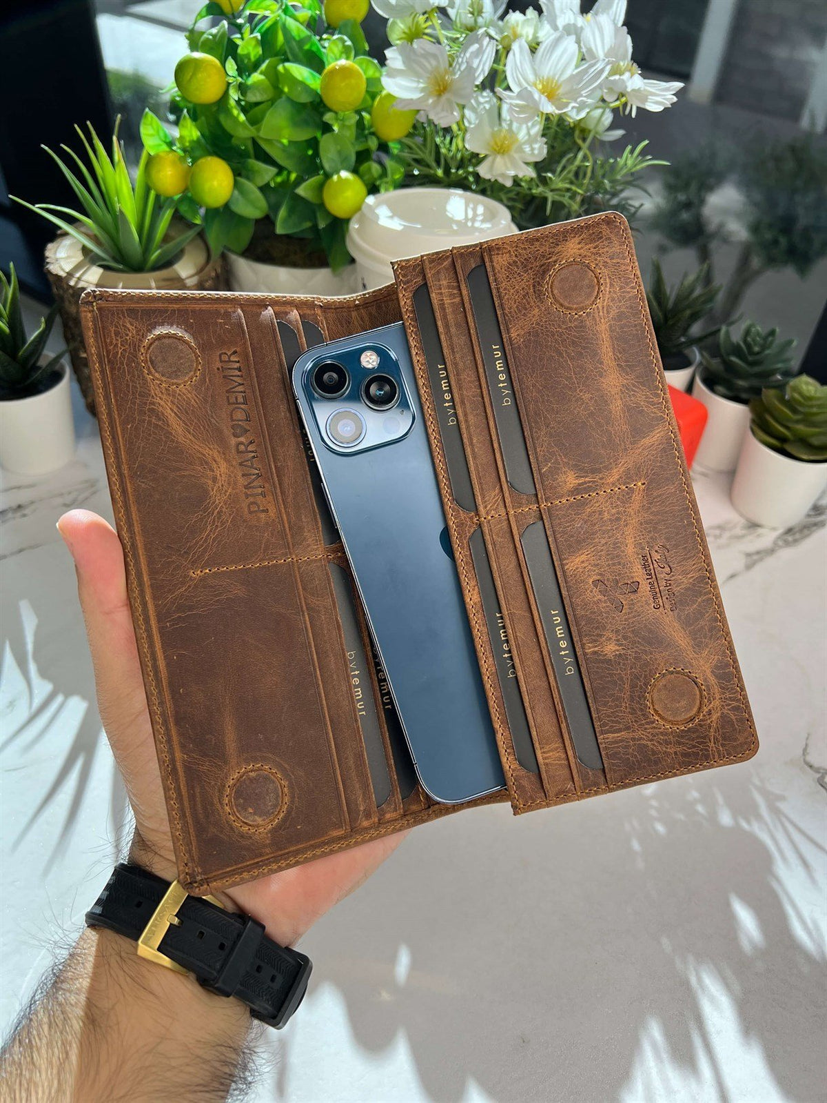 Premium LEATHER LONG WALLET FOR MEN ( ORIGNAL LEATHER )
